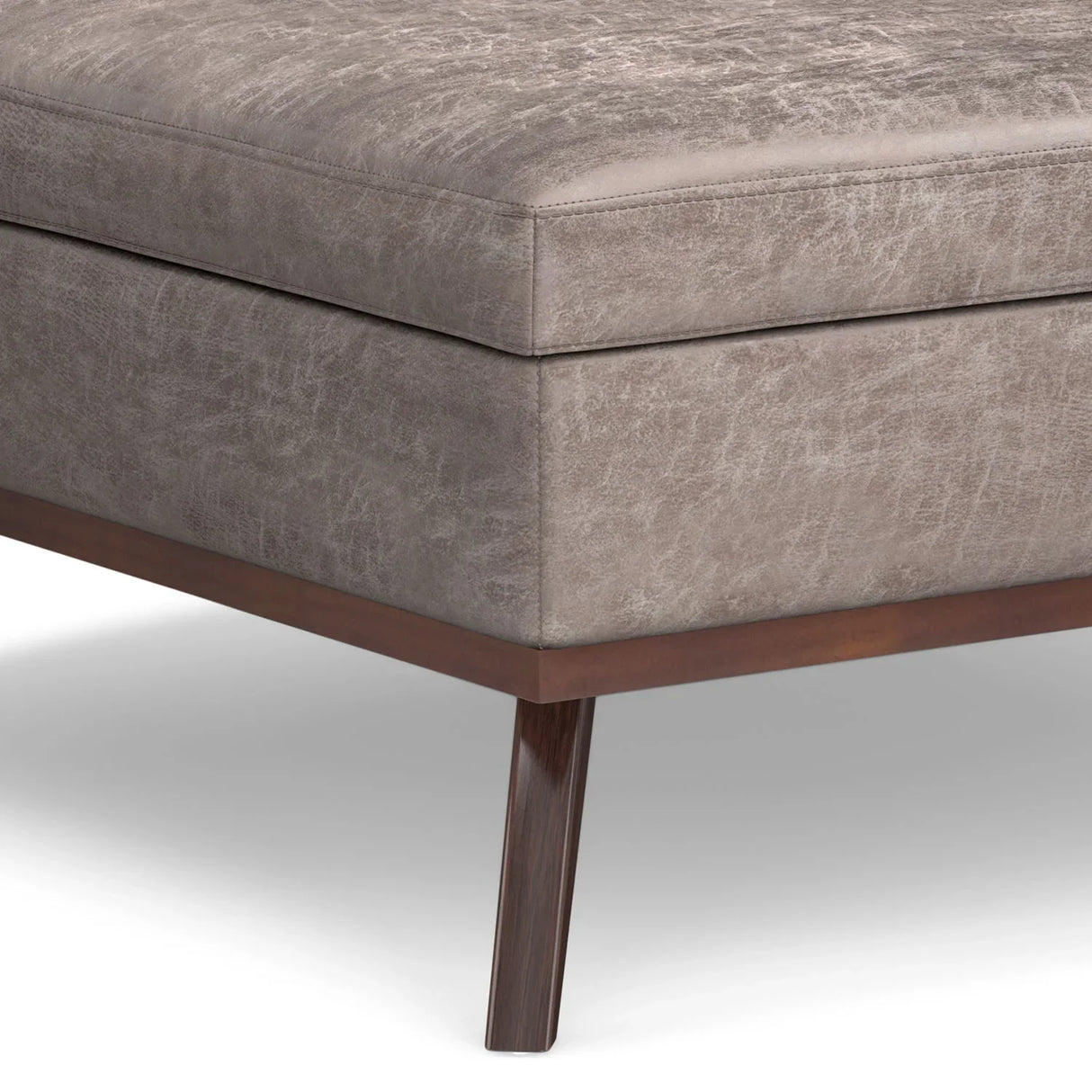 Owen - Multifunctional Square Coffee Table Storage Ottoman - Furniture Home Direct