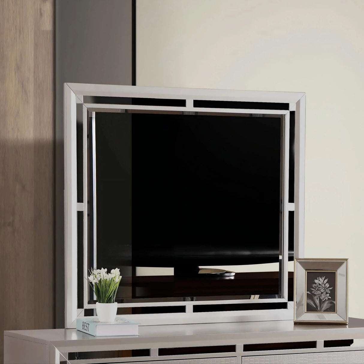 Alana - Mirror - Silver Champagne - Furniture Home Direct