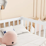 Double Floor Bed With Fence, Guardrails, Without Door - Furniture Home Direct