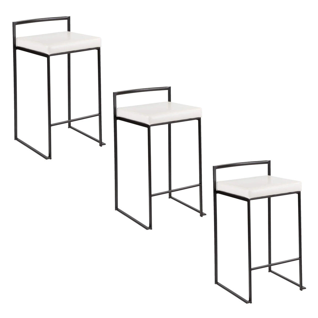 Fuji - Contemporary Style Stackable Counter Stool - Furniture Home Direct