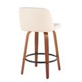 Toriano - Mid Century Modern, Counter Stool (Set of 2) - Furniture Home Direct