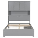 Platform Bed With USB, Storage Headboard & Drawers - Furniture Home Direct