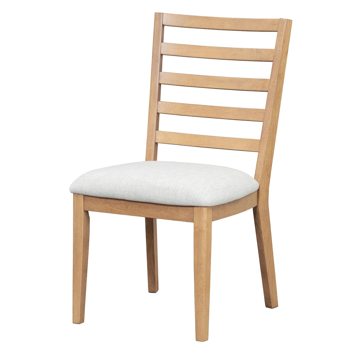 Dining Set Round Wood Table With Ladder Back Chairs Natural - Furniture Home Direct