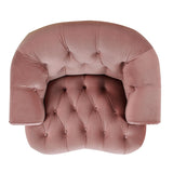 La Rosa - Victorian Tufted Upholstered Accent Chair - Furniture Home Direct