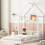 House-Shaped Roof Headboard Floor Bed, (Without Slats) - Furniture Home Direct