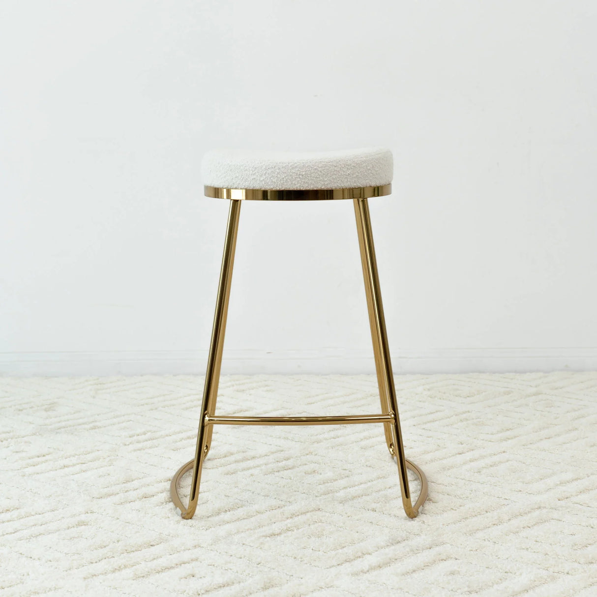 Jane - 26" Mid-Century Modern Luxury Upholstered Stool - Furniture Home Direct