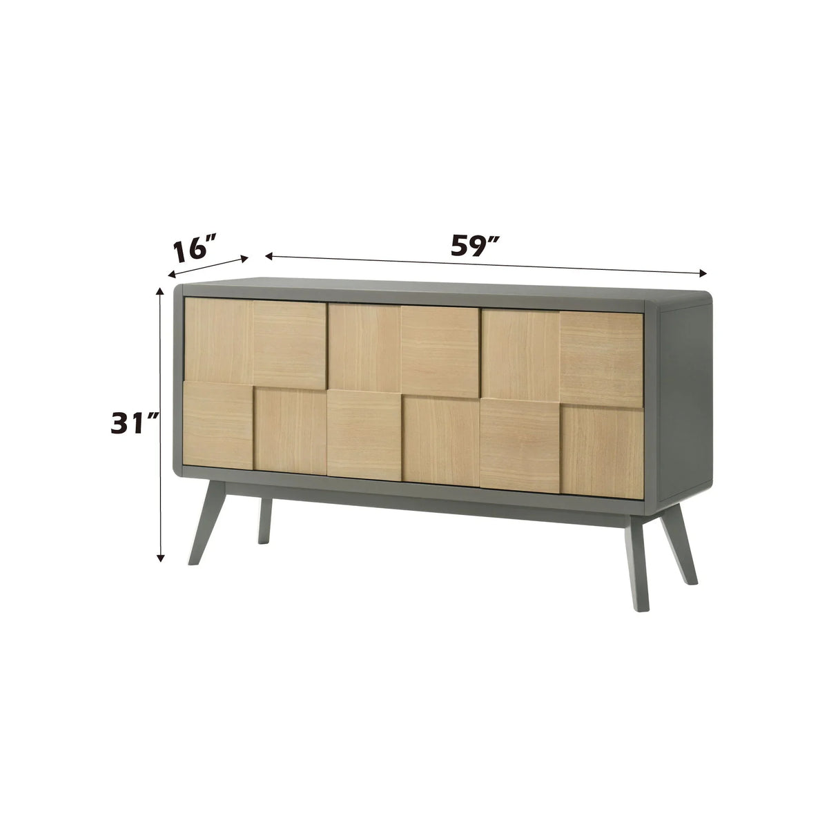 Blayde - Server - Natural / Gray - Furniture Home Direct