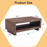 Modern Minimalist Rectangular Coffee Table - Furniture Home Direct