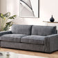 Luxe - Corduroy Sofa With Sleek Design, Spacious And Comfortable 3 Seater Couch - Furniture Home Direct