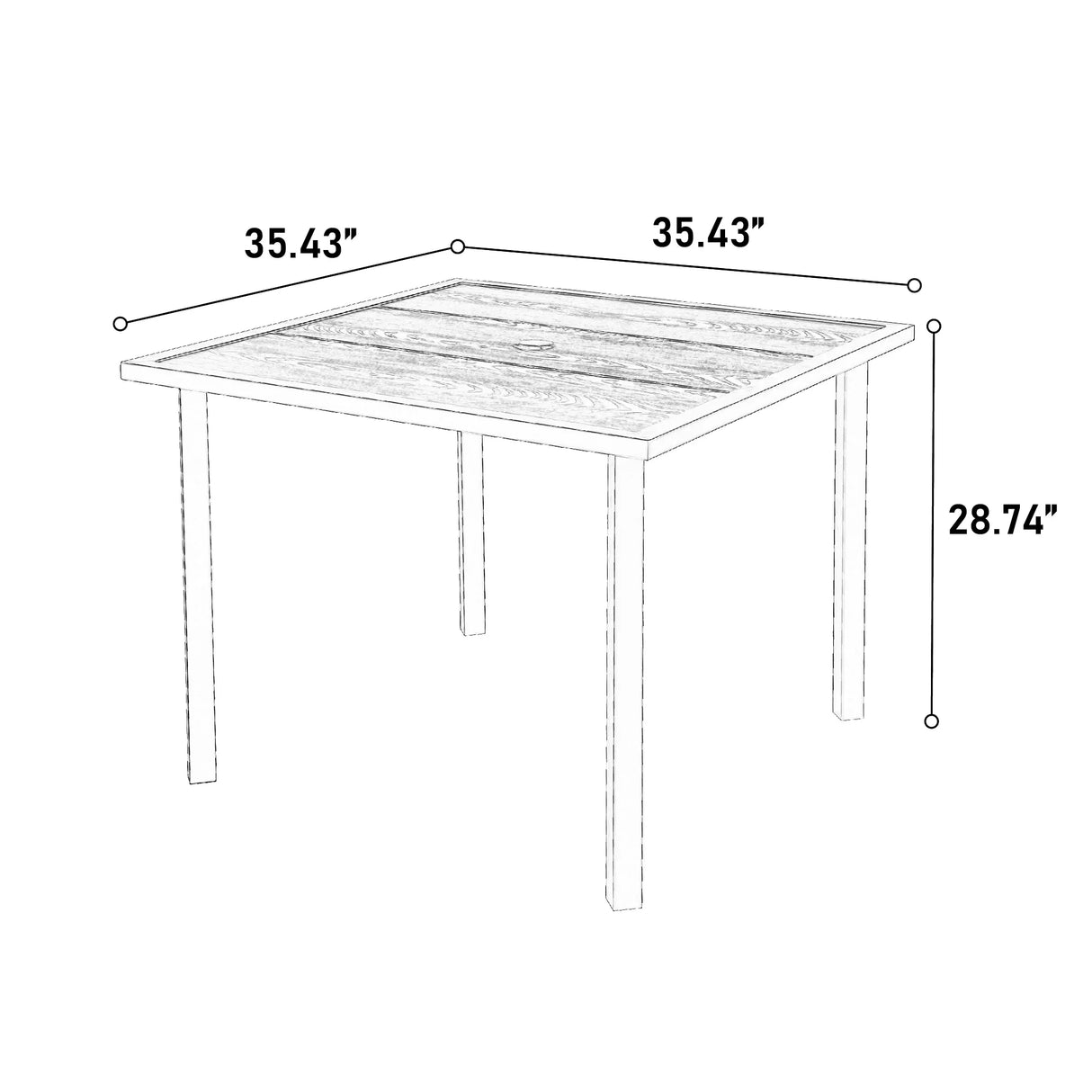 5 Piece Patio Dining Set - Furniture Home Direct