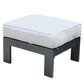 Patio Indoor Outdoor Aluminum Ottoman Footstool With Cushion - Furniture Home Direct