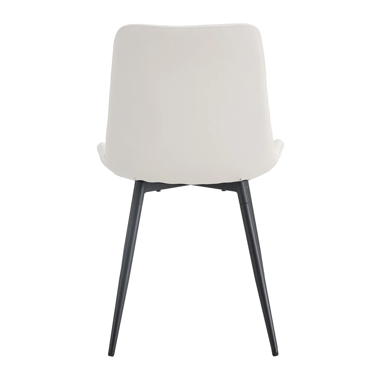 Set Of 6 White Faux Leather Dining Chairs - Furniture Home Direct