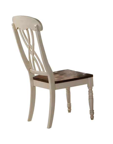 Dylan - Side Chair (Set of 2) - Cream / Oak - Furniture Home Direct