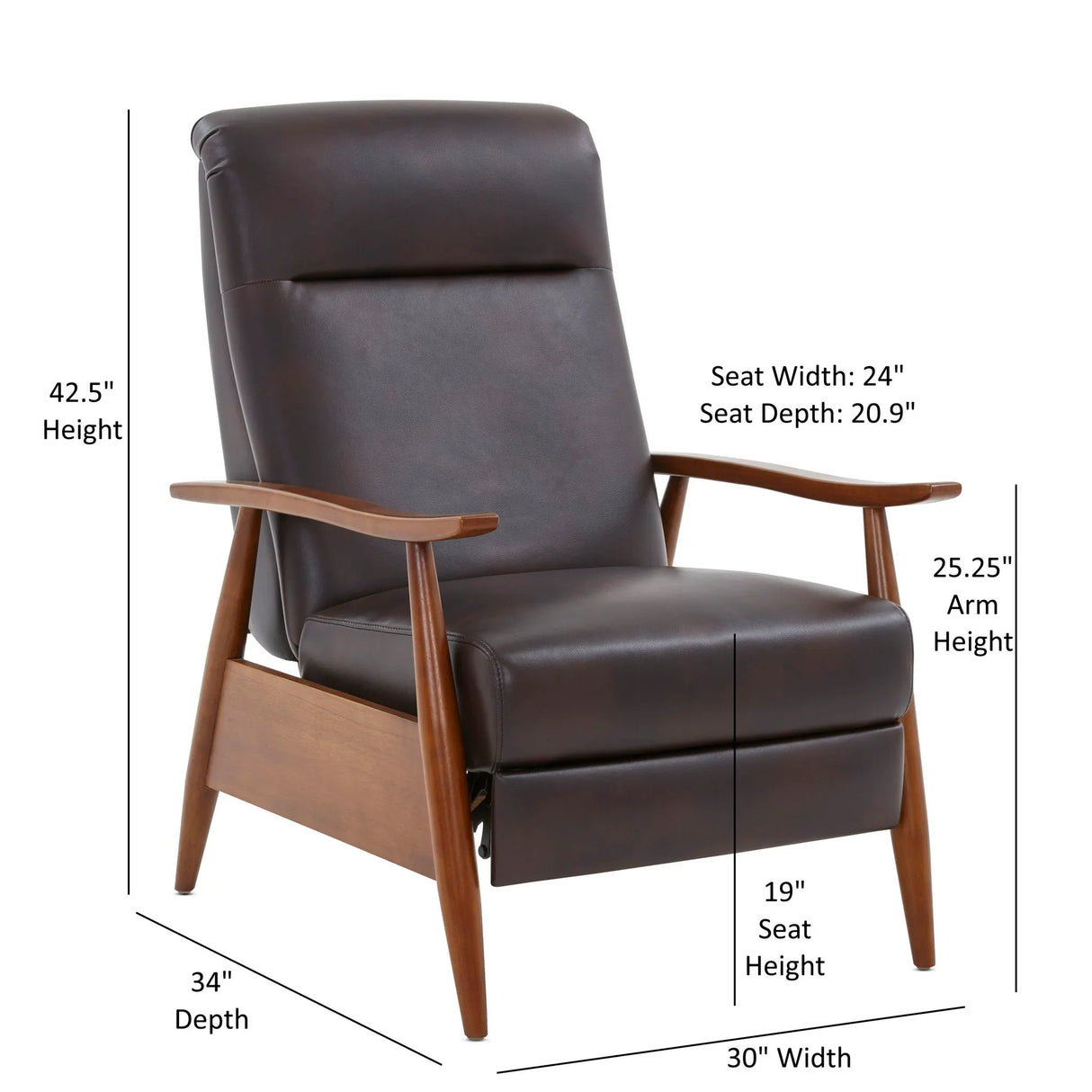 Sarasota - Arm Push Back Recliner - Furniture Home Direct