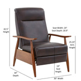 Sarasota - Arm Push Back Recliner - Furniture Home Direct