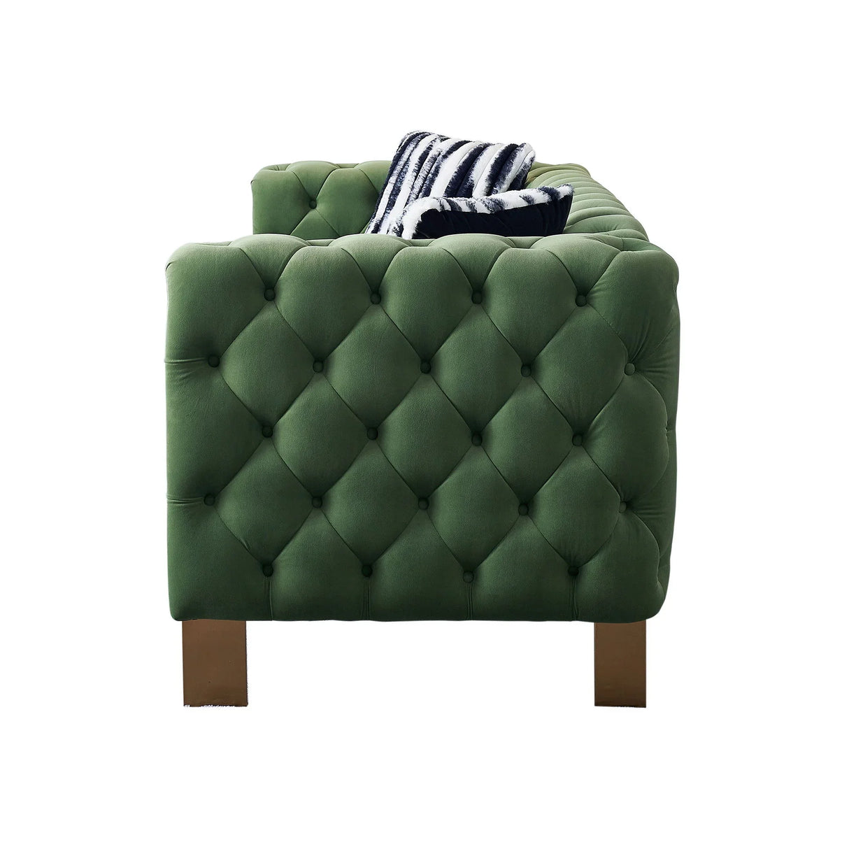 Chesterfield - Modern Tufted Velvet Living Room Sofa, 84.25''W Couch - Furniture Home Direct
