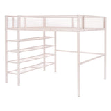 Loft Bed With 4 Tier Shelves And Storage - Furniture Home Direct