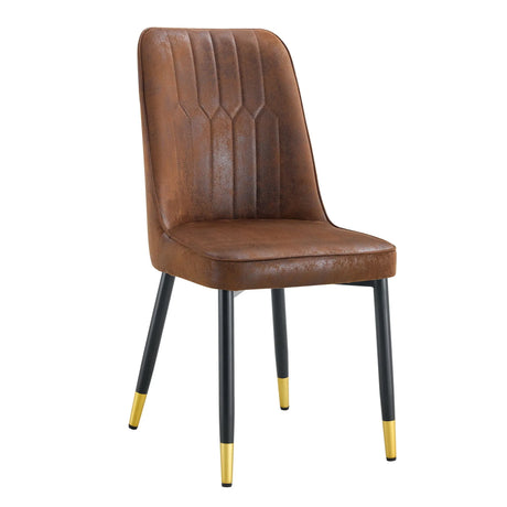 Modern Dining Chairs With Sleek Backrest And Metal Legs - Furniture Home Direct