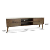 Adrian - TV Stand - Walnut Brown - Furniture Home Direct
