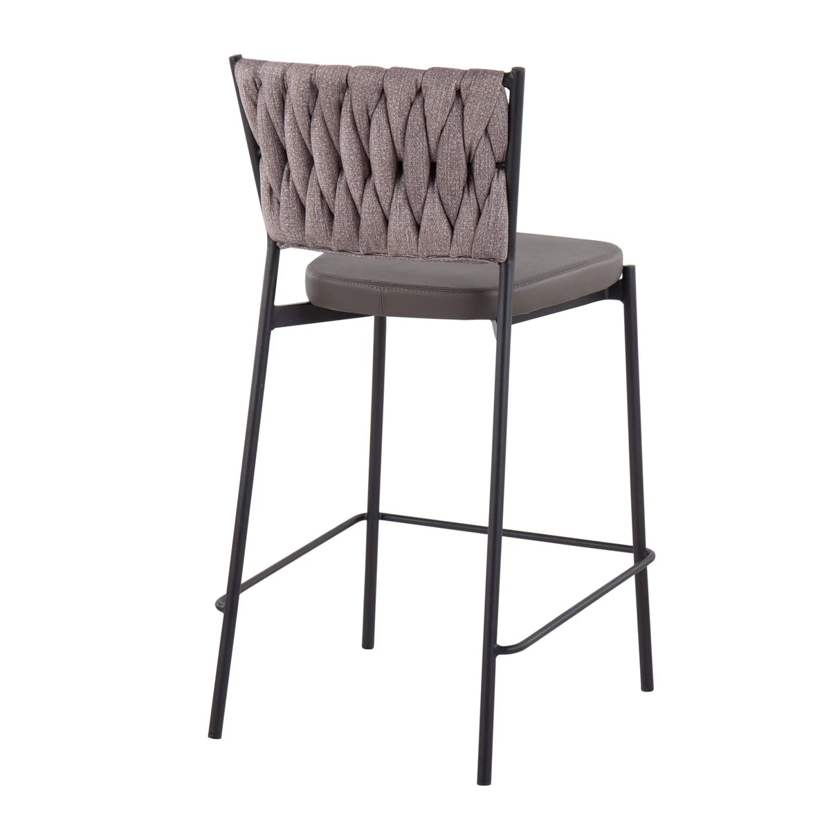 Tania - Braided Contemporary Counter Stool (Set of 2) - Furniture Home Direct