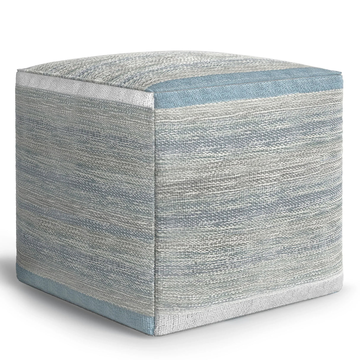 Naya - Upholstered Cube Pouf - Furniture Home Direct