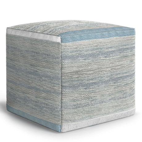 Naya - Upholstered Cube Pouf - Furniture Home Direct