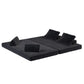 Multifunctional Convertible Sofa Bed With 2 Tumbler Backrests And 2 Pillows, Deep Seat Couch - Furniture Home Direct