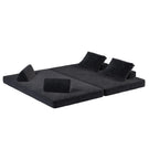 Multifunctional Convertible Sofa Bed With 2 Tumbler Backrests And 2 Pillows, Deep Seat Couch - Furniture Home Direct