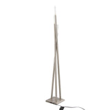 Icicle - Contemporary Floor Lamp - Nickel - Furniture Home Direct