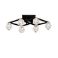 6 Light Crystal Ceiling Light For Dining Room, Modern Ceiling Lamp With Light Fixture For Entryway, Lobby, Kitchen, Bedroom, Living Room, Conference Room, (6*G9 Bulbs Included) - Furniture Home Direct