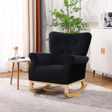 Modern Rocking Chair, Upholstered Accent Chair For Nursery, Small Contemporary Rocke - Furniture Home Direct