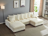 5 Seater Oversized Convertible L & U Shaped Couch - Furniture Home Direct