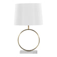 Moon - Contemporary Table Lamp - White / Gold - Furniture Home Direct