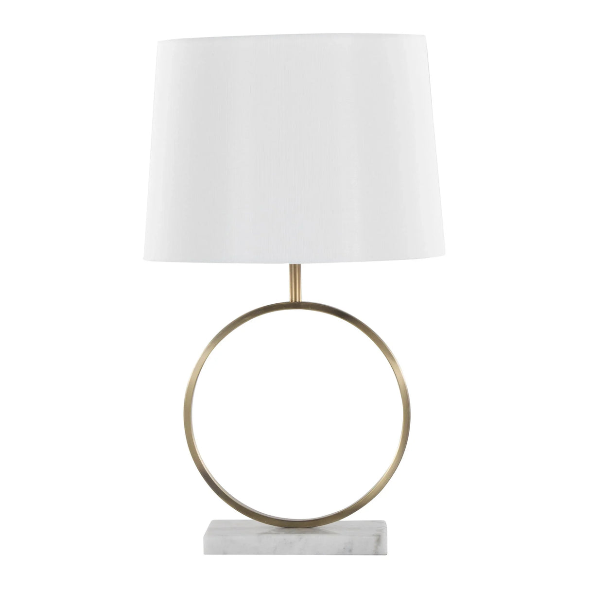 Moon - Contemporary Table Lamp - White / Gold - Furniture Home Direct