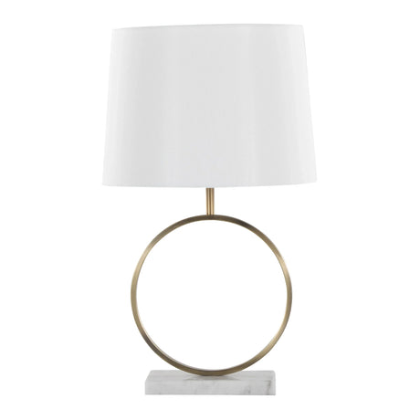 Moon - Contemporary Table Lamp - White / Gold - Furniture Home Direct