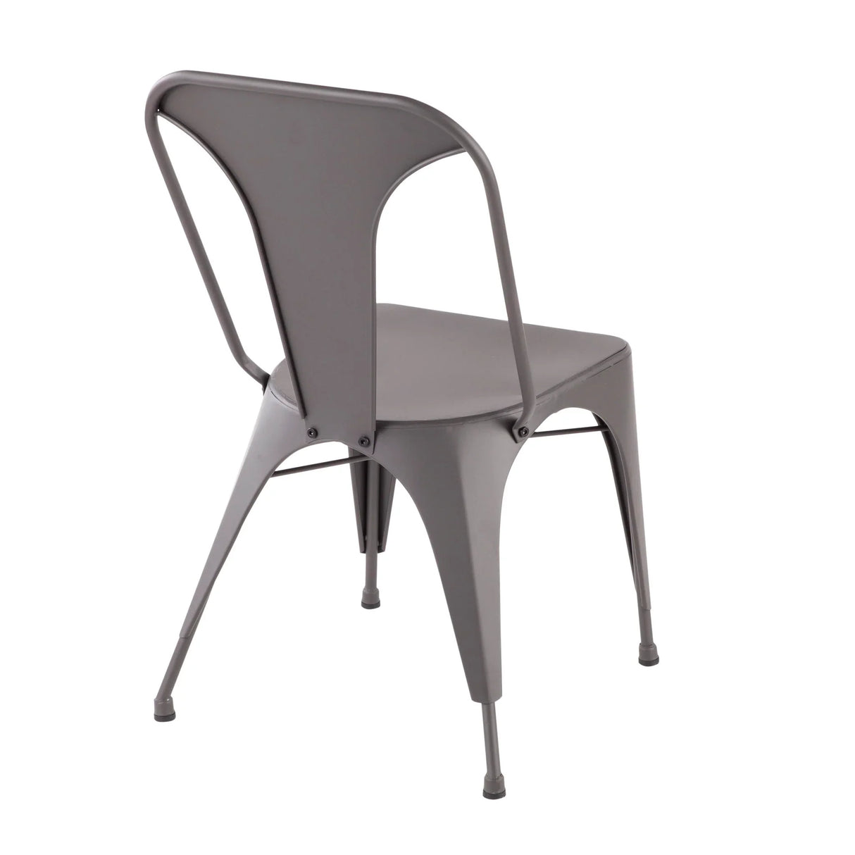Austin - Industrial Dining Chair (Set of 2) - Matte Gray - Furniture Home Direct
