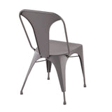 Austin - Industrial Dining Chair (Set of 2) - Matte Gray - Furniture Home Direct