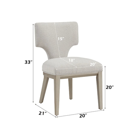 Kasa - Side Chair (Set of 2) - Light Gray - Furniture Home Direct