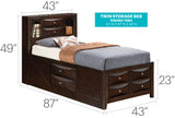 Marilla - Storage Bed With Bookcase Headboard - Furniture Home Direct