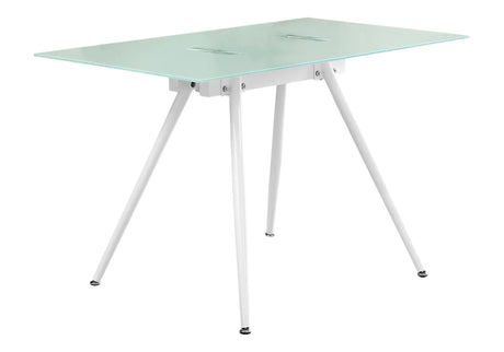 Computer Desk For Home Office, Laptop, Tempered Glass, Contemporary & Modern - White - Furniture Home Direct