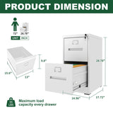 Premium Drawer File Cabinet With Lock, Metal Vertical Design, A4 Legal / Letter Size - Furniture Home Direct