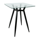 Clara - Mid Century Modern Square Table - Furniture Home Direct