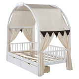 Bed With Arched Roof And 2 Drawers - Furniture Home Direct
