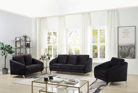 Sofia - Velvet Fabric Living Room Set - Furniture Home Direct