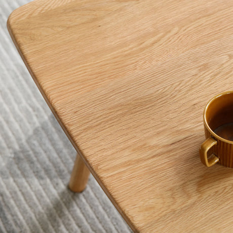 Low Table, Coffee Table With Storage Shelf - Natural - Furniture Home Direct