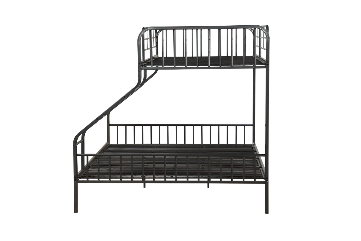 Caius - Twin Long Queen Bunk Bed - Gun - Furniture Home Direct