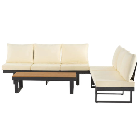 Outdoor Sectional Sofa Set With Adjustable Reclining Seats - Furniture Home Direct