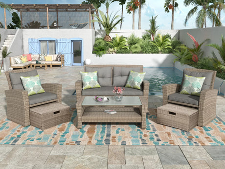 6 PC Outdoor Patio Set - Furniture Home Direct