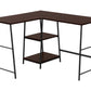 Computer Desk, Home Office, Corner, Storage Shelves, L Shape, Work, Laptop, Contemporary, Modern - Furniture Home Direct