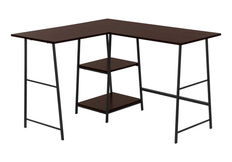 Computer Desk, Home Office, Corner, Storage Shelves, L Shape, Work, Laptop, Contemporary, Modern - Furniture Home Direct